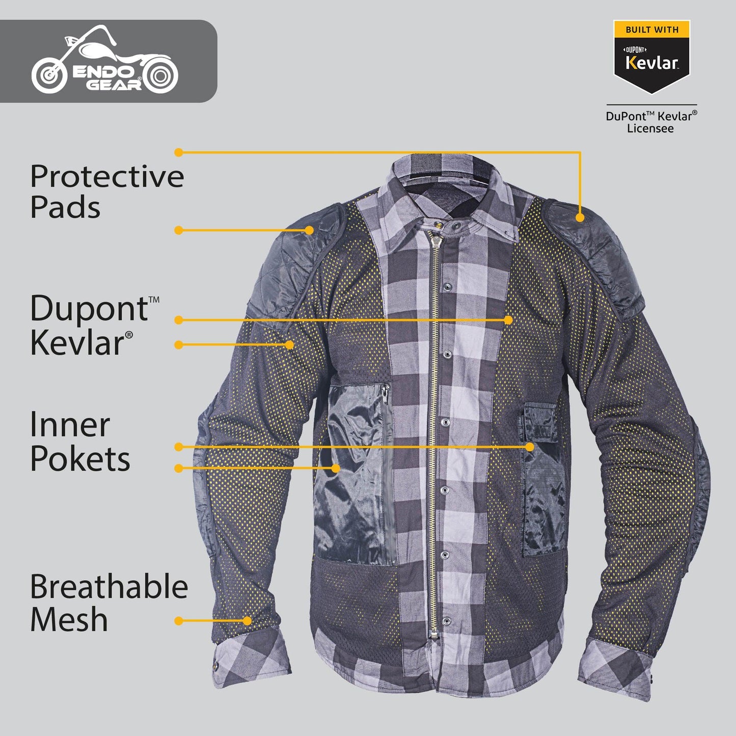 Custom Size EG Cruiser Flannel Shirt (Black & Grey)