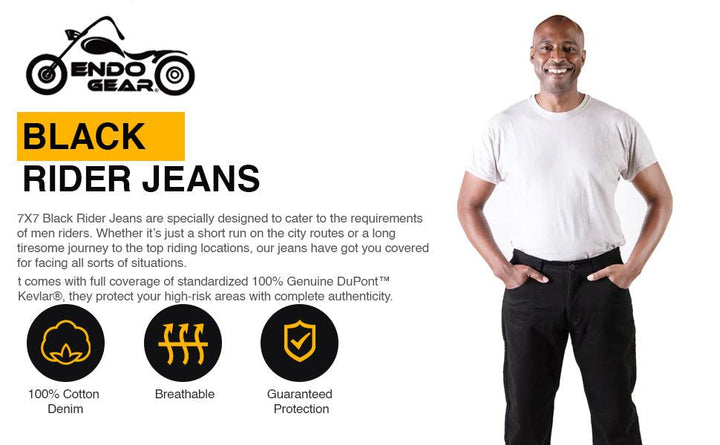 Black Rider Jeans | Men's Black Rider Jeans | EndoGear