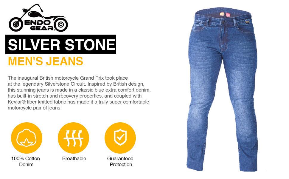Men's Silver Stone Jeans | Silver Stone Cotton Jeans | EndoGear