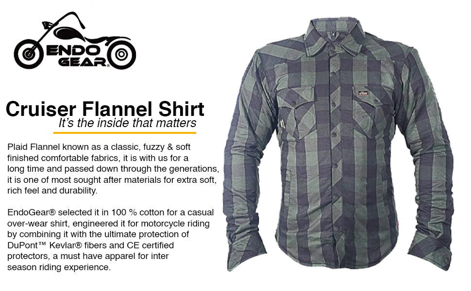 Cruiser Flannel Shirt | Cotton Flannel Shirt | EndoGear