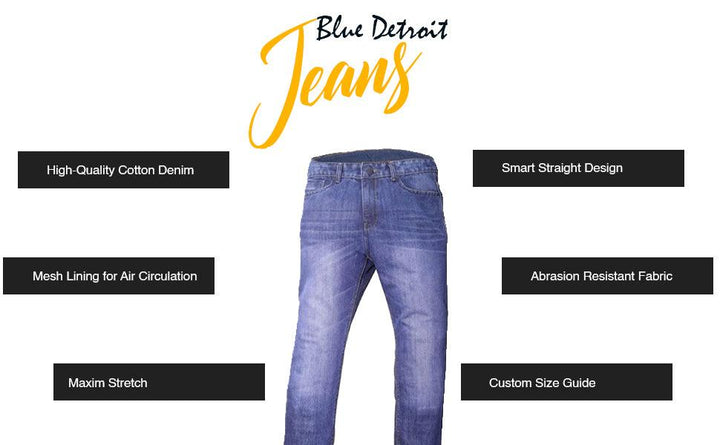 Blue Detroit Steel Jeans | Men's Stretch Rider Jeans | EndoGear