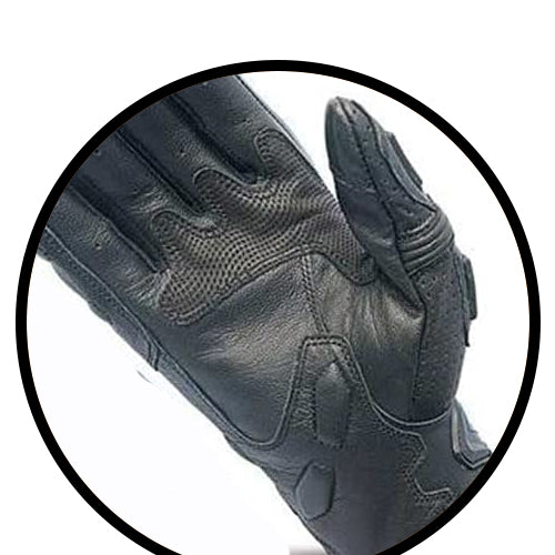 Black Beetle Gloves | Motorcycle Leather Gloves | EndoGear