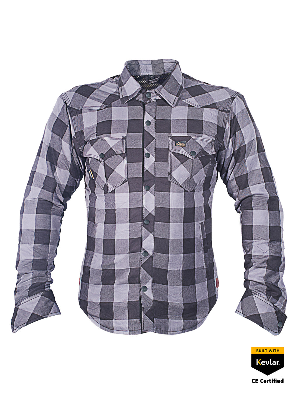 Black & Grey Cruiser Flannel Shirt | EndoGear