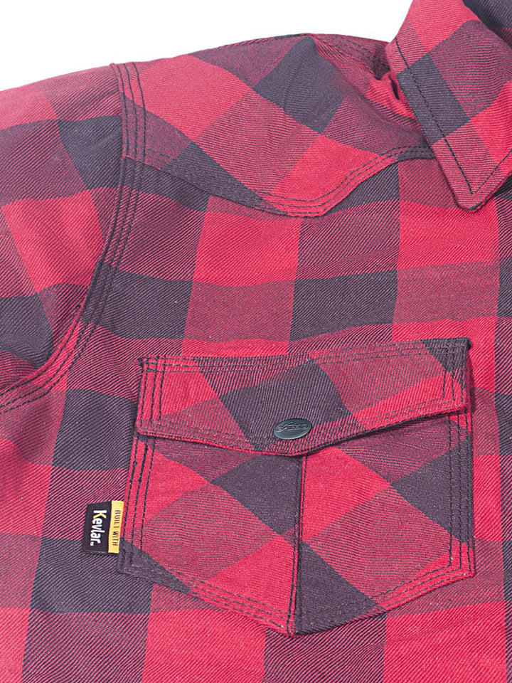 Cruiser Flannel Rider Shirt | Cruiser Flannel Red Shirt | EndoGear