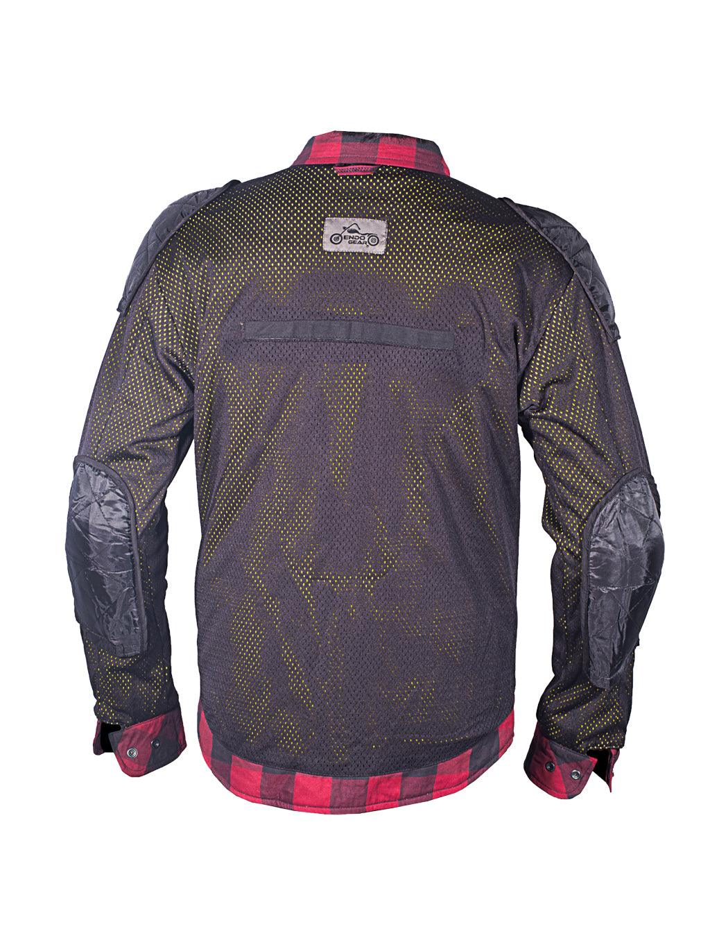Cruiser Flannel Rider Shirt | Cruiser Flannel Red Shirt | EndoGear