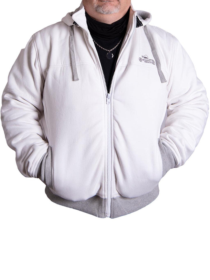 Kevlar Motorcycle Hoodie | White  Motorcycle Hoodie | EndoGear