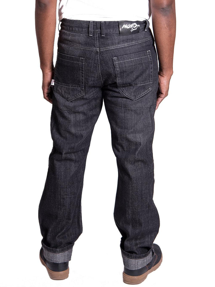 black biker jeans men's