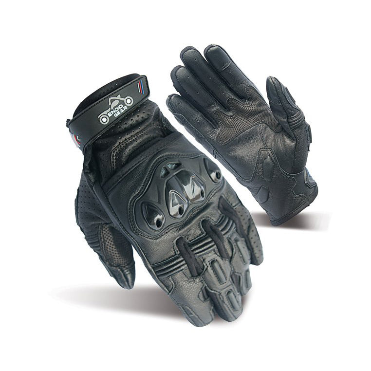 Black Beetle Gloves | Motorcycle Leather Gloves | EndoGear