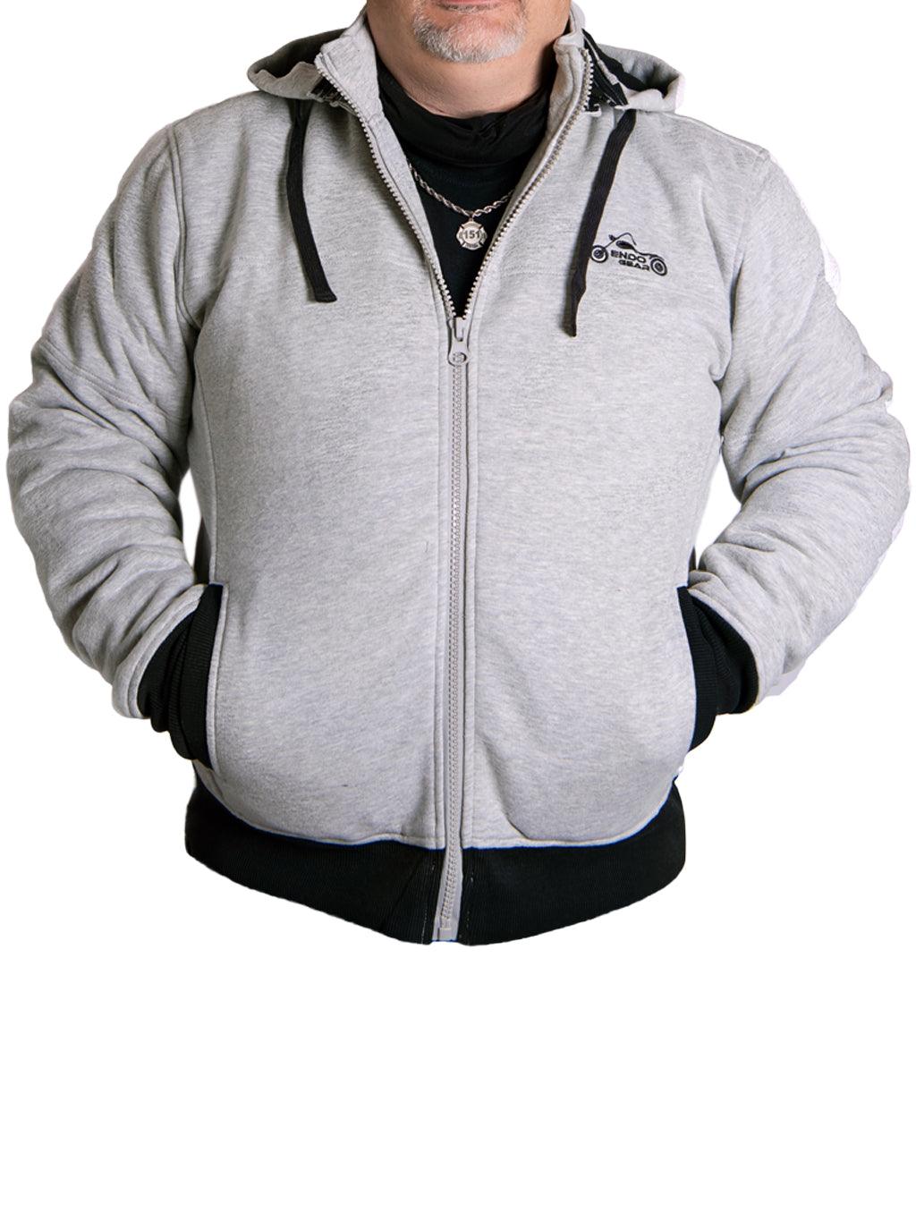 Kevlar® Motorcycle Hoodie - Grey/Black